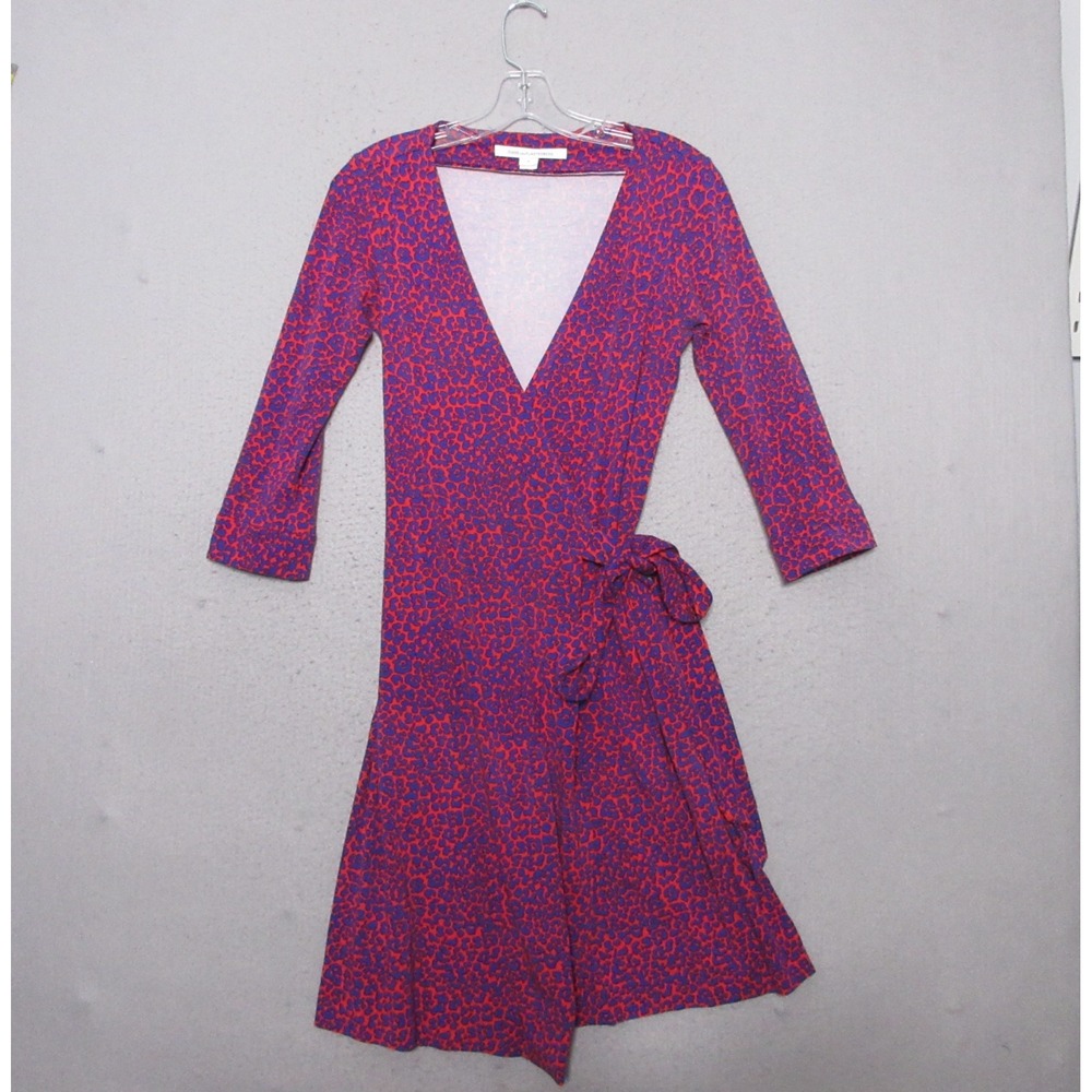 Diane Von Furstenberg DVF Wrap Dress 6 Leopard New Julian Two Career‎ Office